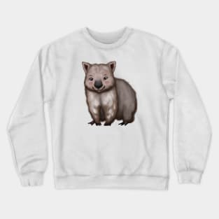 Cute Wombat Drawing Crewneck Sweatshirt